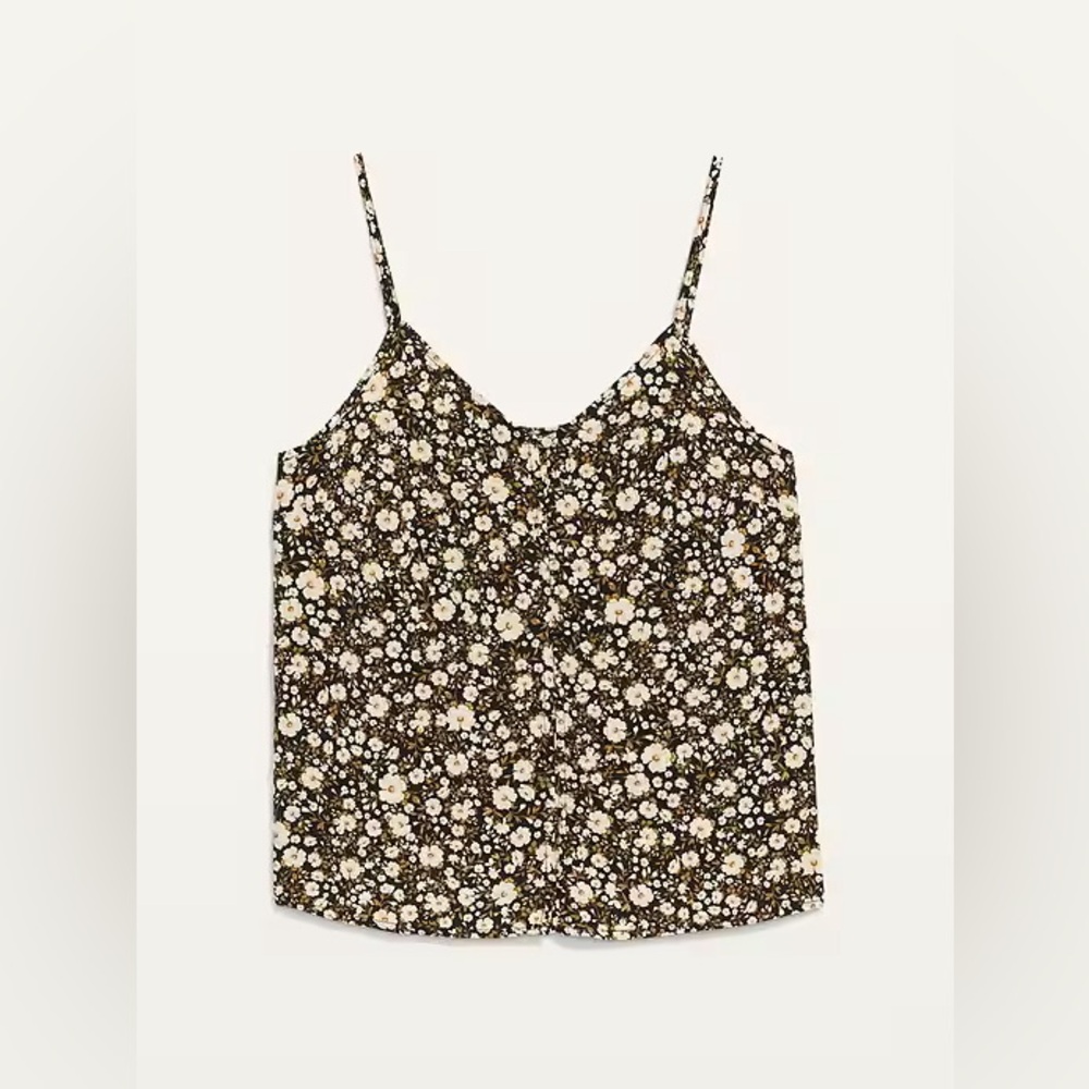 Old Navy Floral-Print Button-Front Cami Top/ Tank